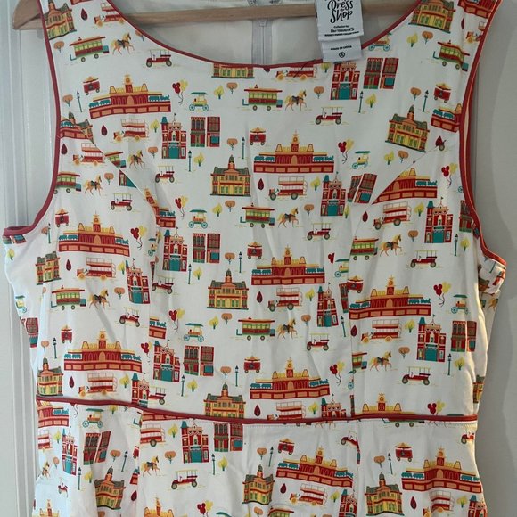 XL Disney Dress Shop Main Street USA Dress and Cardigan - Picture 3 of 6